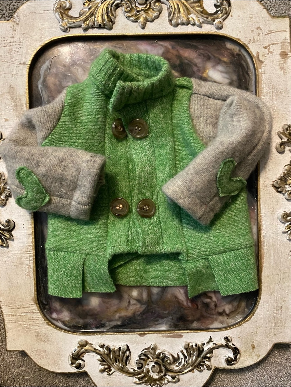 Lambs Wool and Cashmere Baby Cardigan - Picture 5 of 6